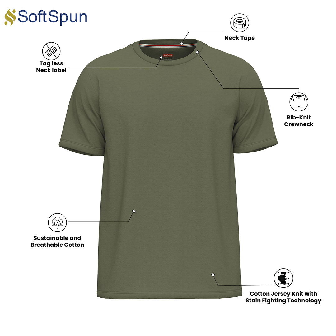 SoftSpun Men Crew Neck T-Shirts