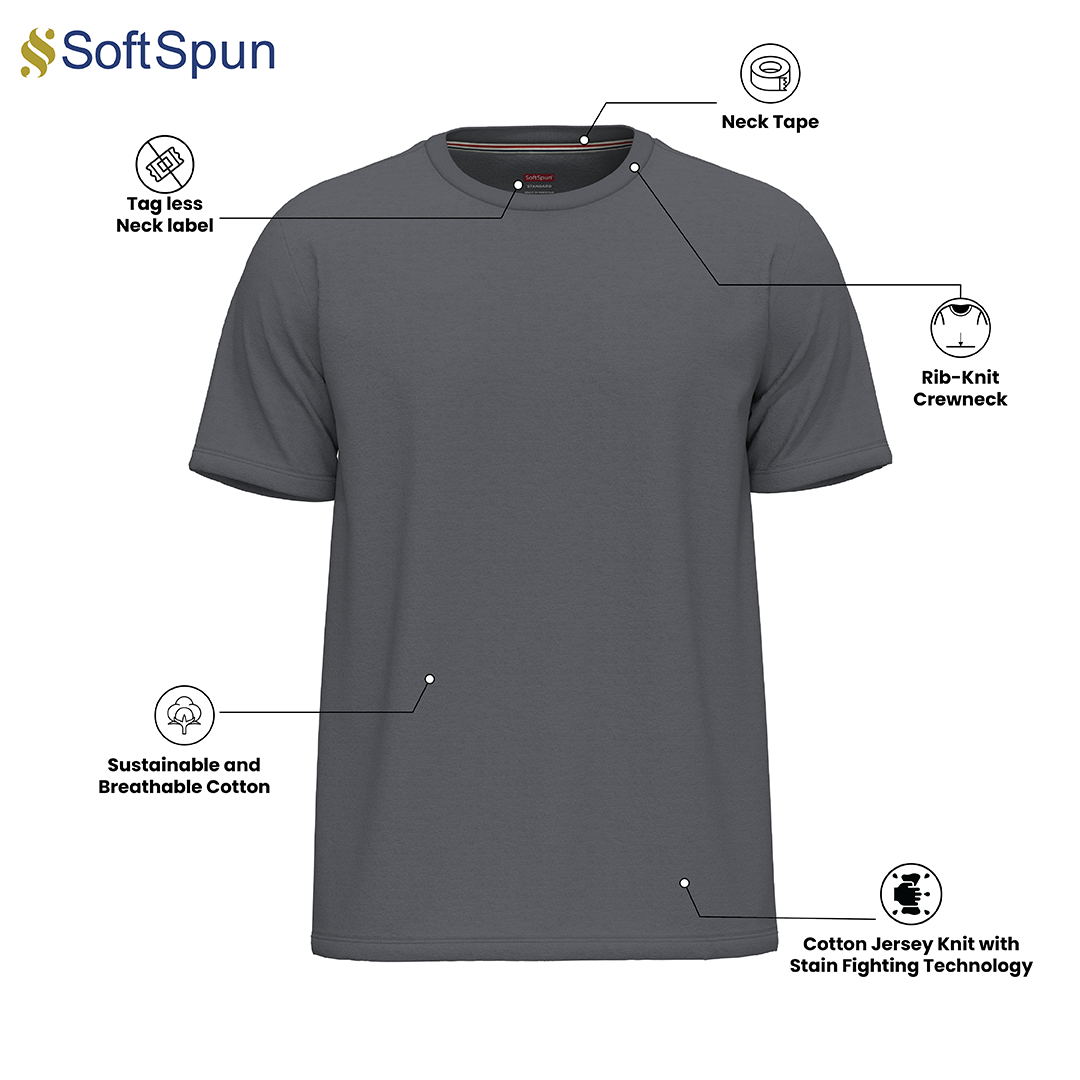 SoftSpun Men Crew Neck T-Shirts