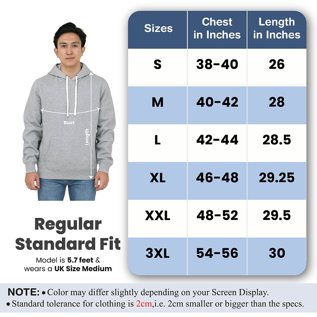 Men Fleece Pull Over Hoodie