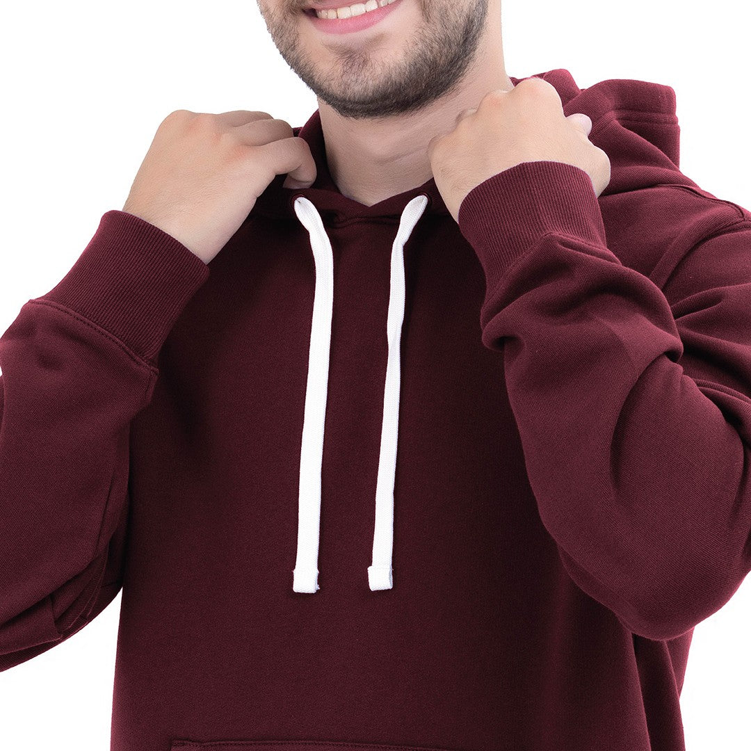 Men Fleece Pull Over Hoodie