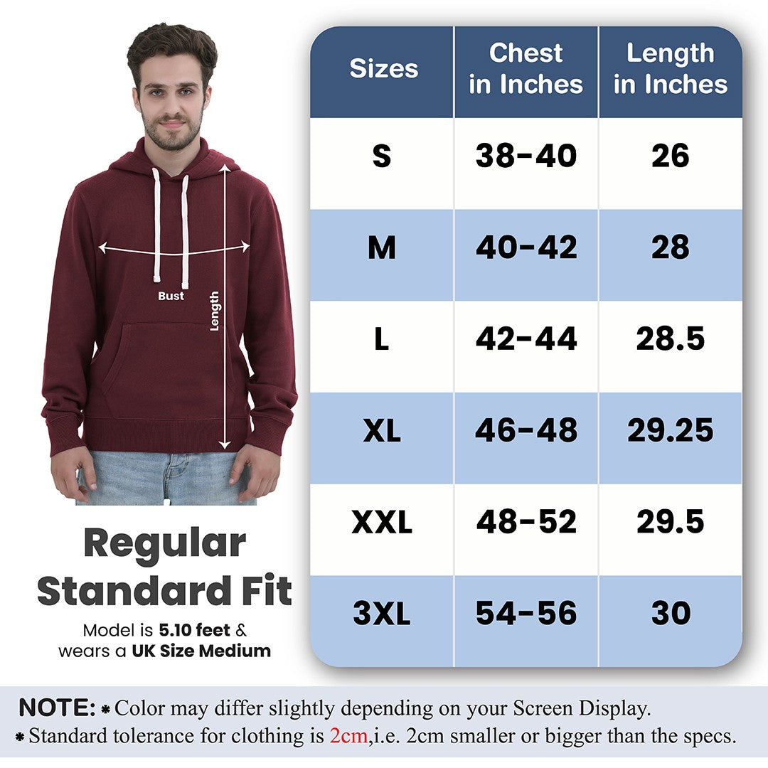 Men Fleece Pull Over Hoodie