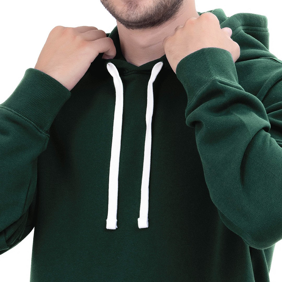 Men Fleece Pull Over Hoodie