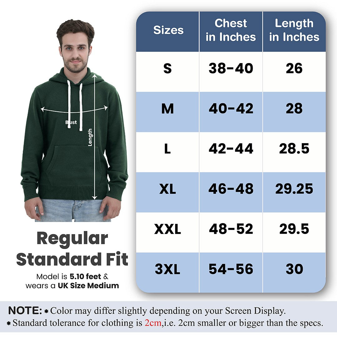 Men Fleece Pull Over Hoodie