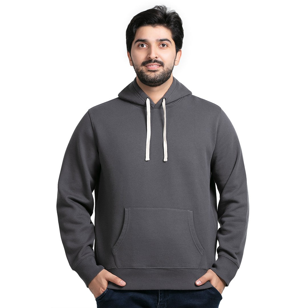 Men Fleece Pull Over Hoodie