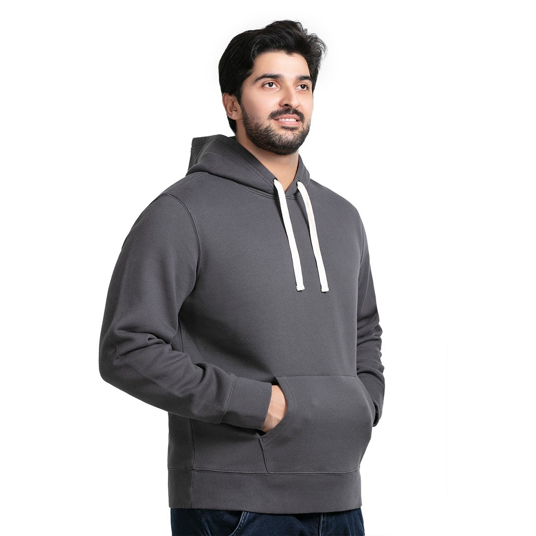 Men Fleece Pull Over Hoodie