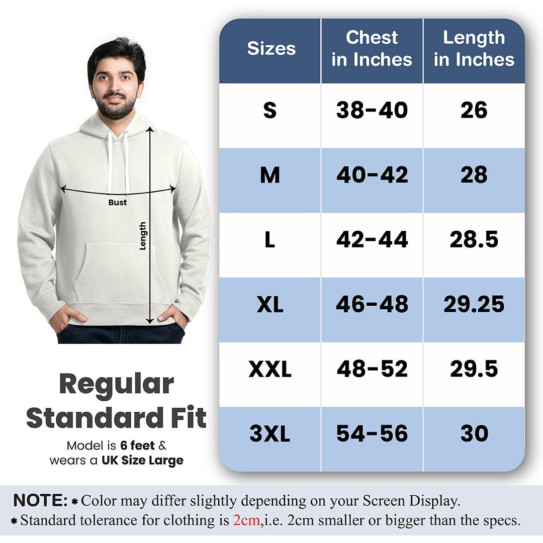 Men Fleece Pull Over Hoodie