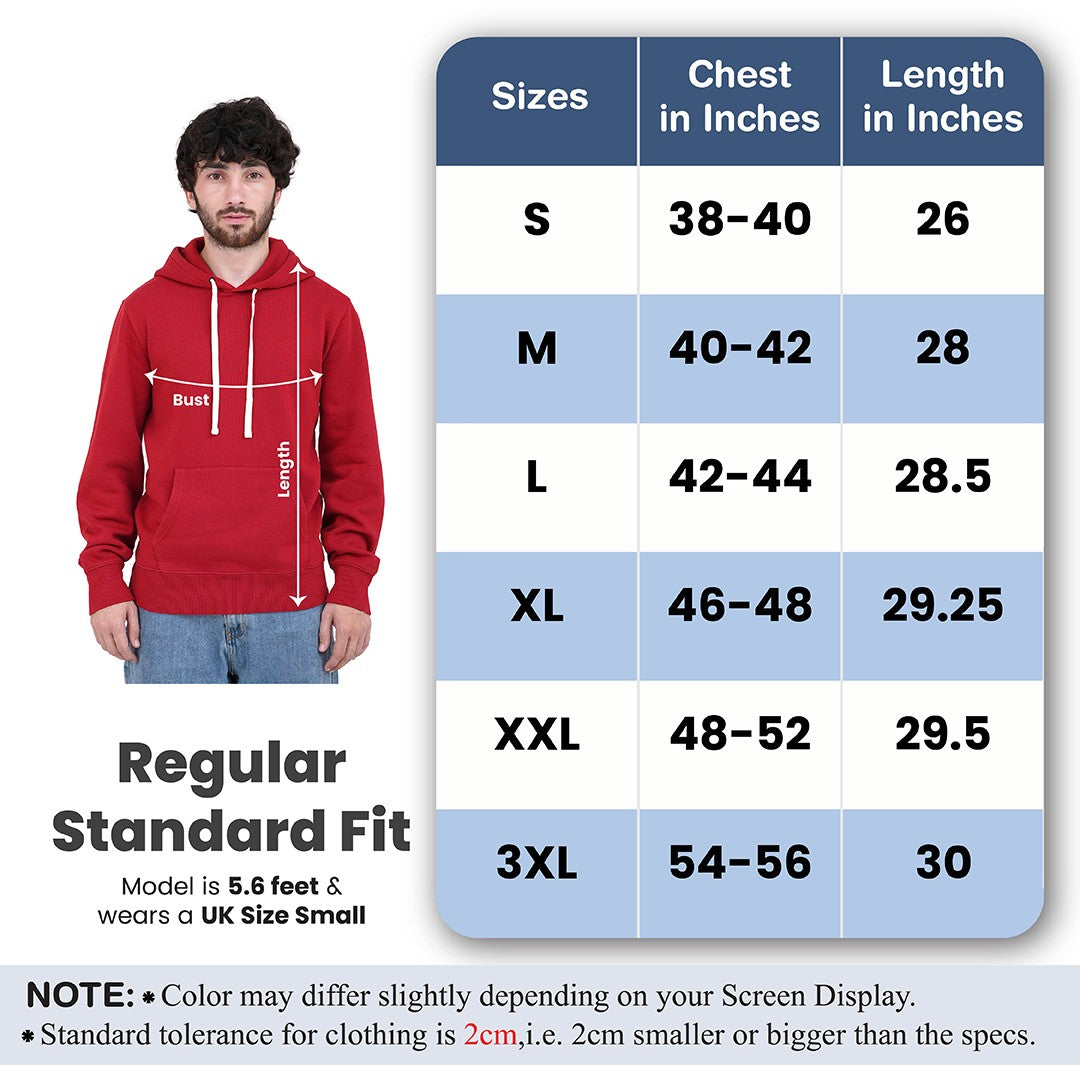 Men Fleece Pull Over Hoodie