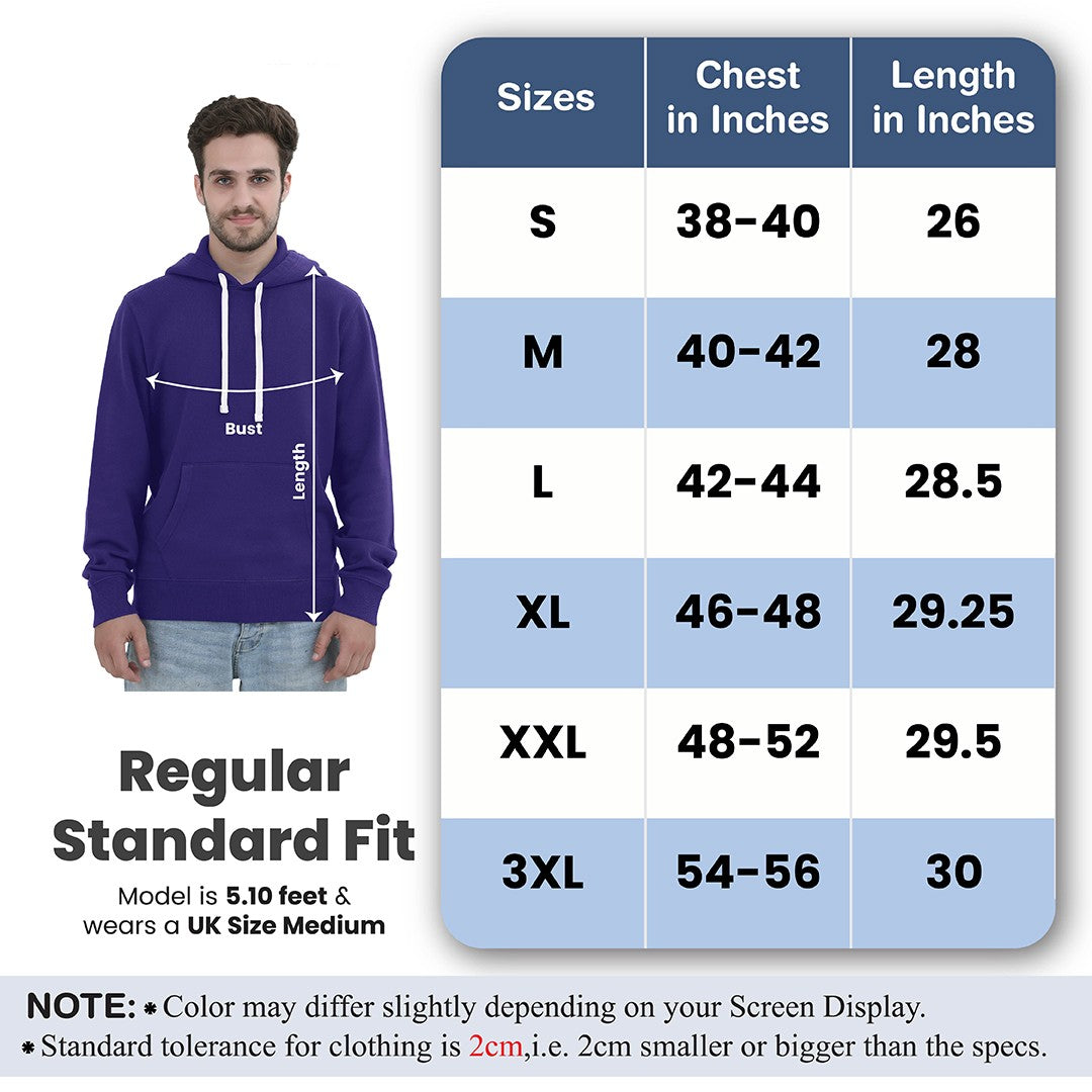 Men Fleece Pull Over Hoodie