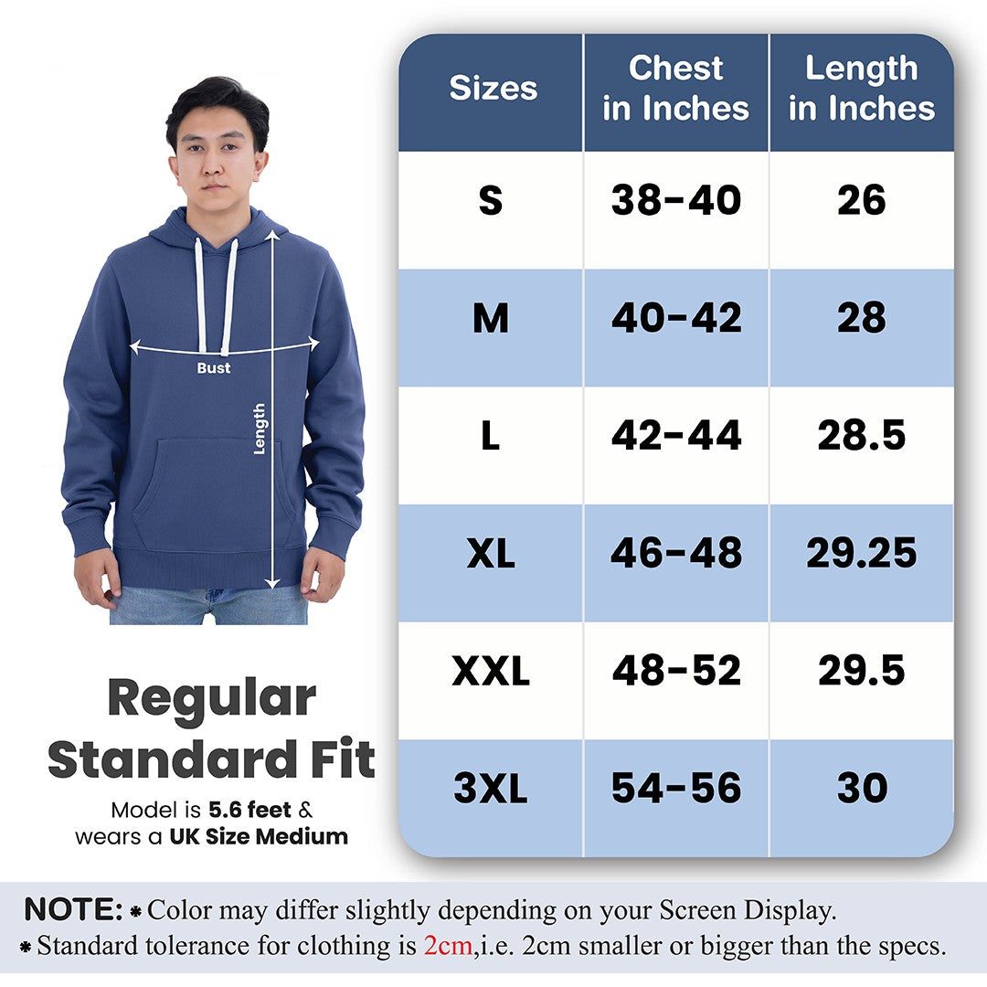 Men Fleece Pull Over Hoodie
