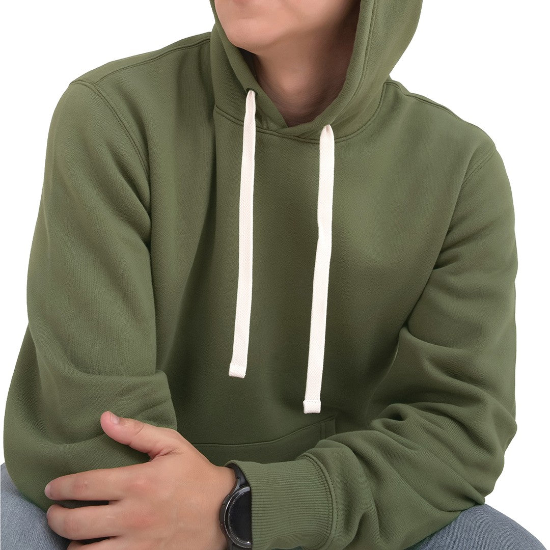Men Fleece Pull Over Hoodie