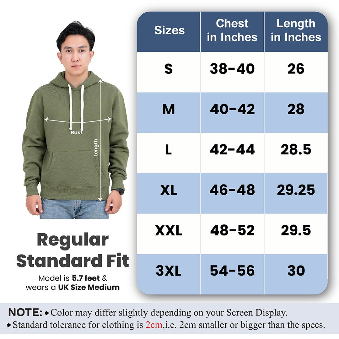 Men Fleece Pull Over Hoodie
