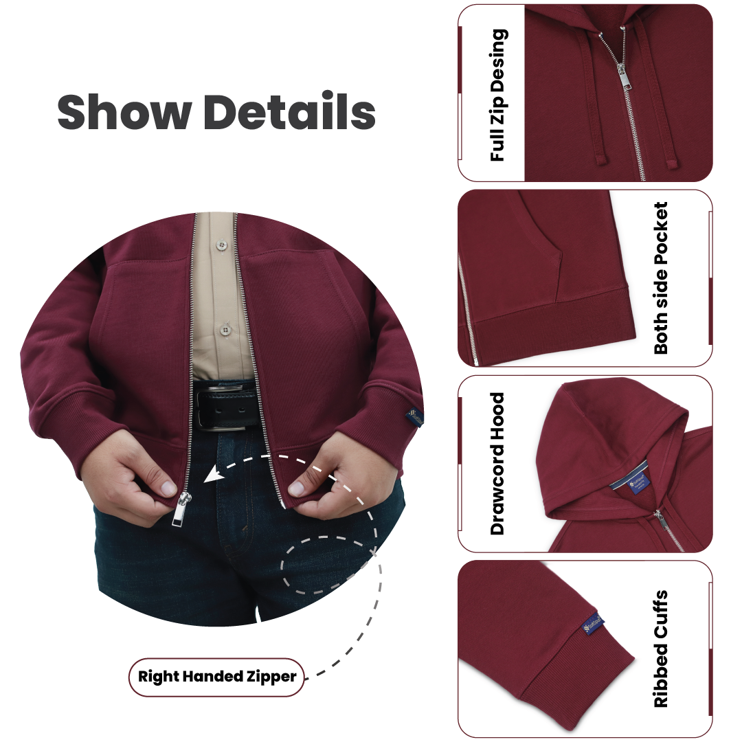 SoftSpun Men Zipper Hoodie