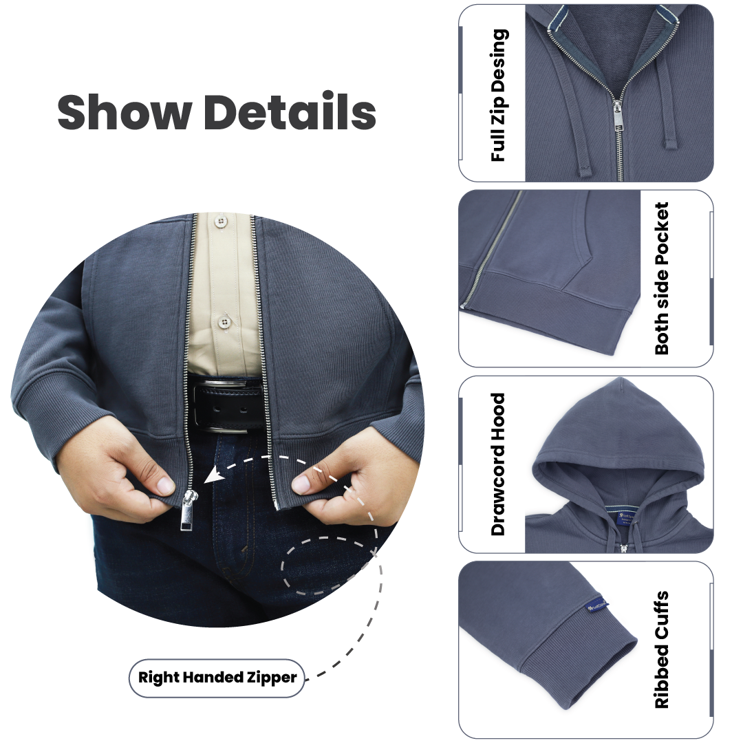 SoftSpun Men Zipper Hoodie