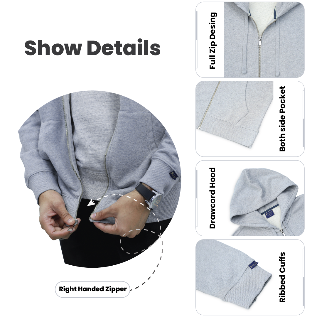 SoftSpun Men Zipper Hoodie