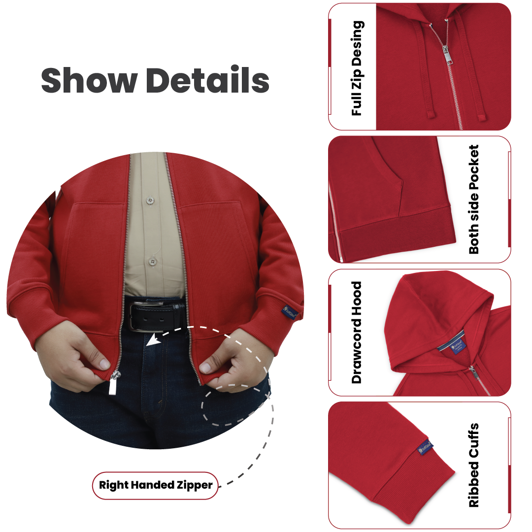 SoftSpun Men Zipper Hoodie