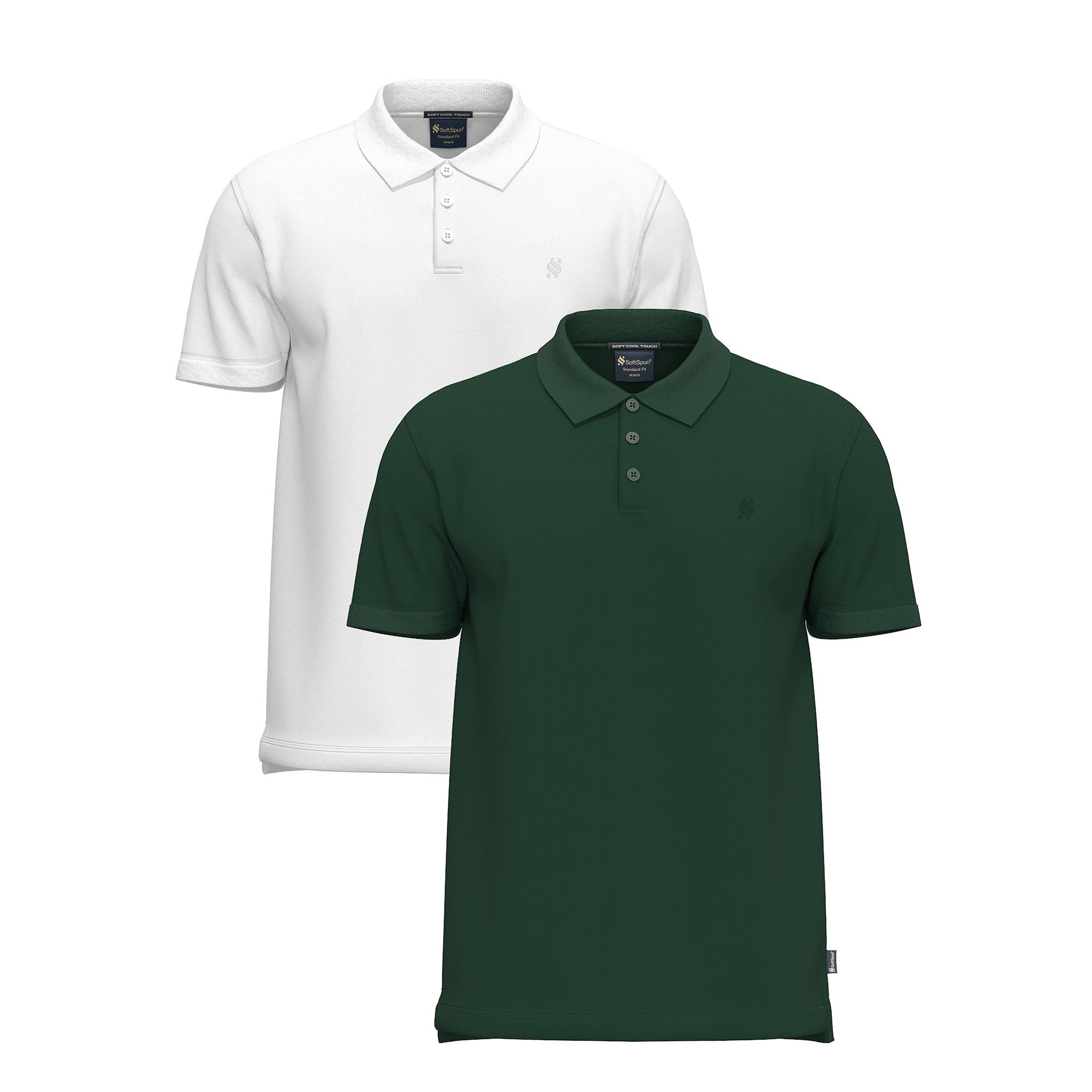 2 Pack Premium Polo Shirts for Men