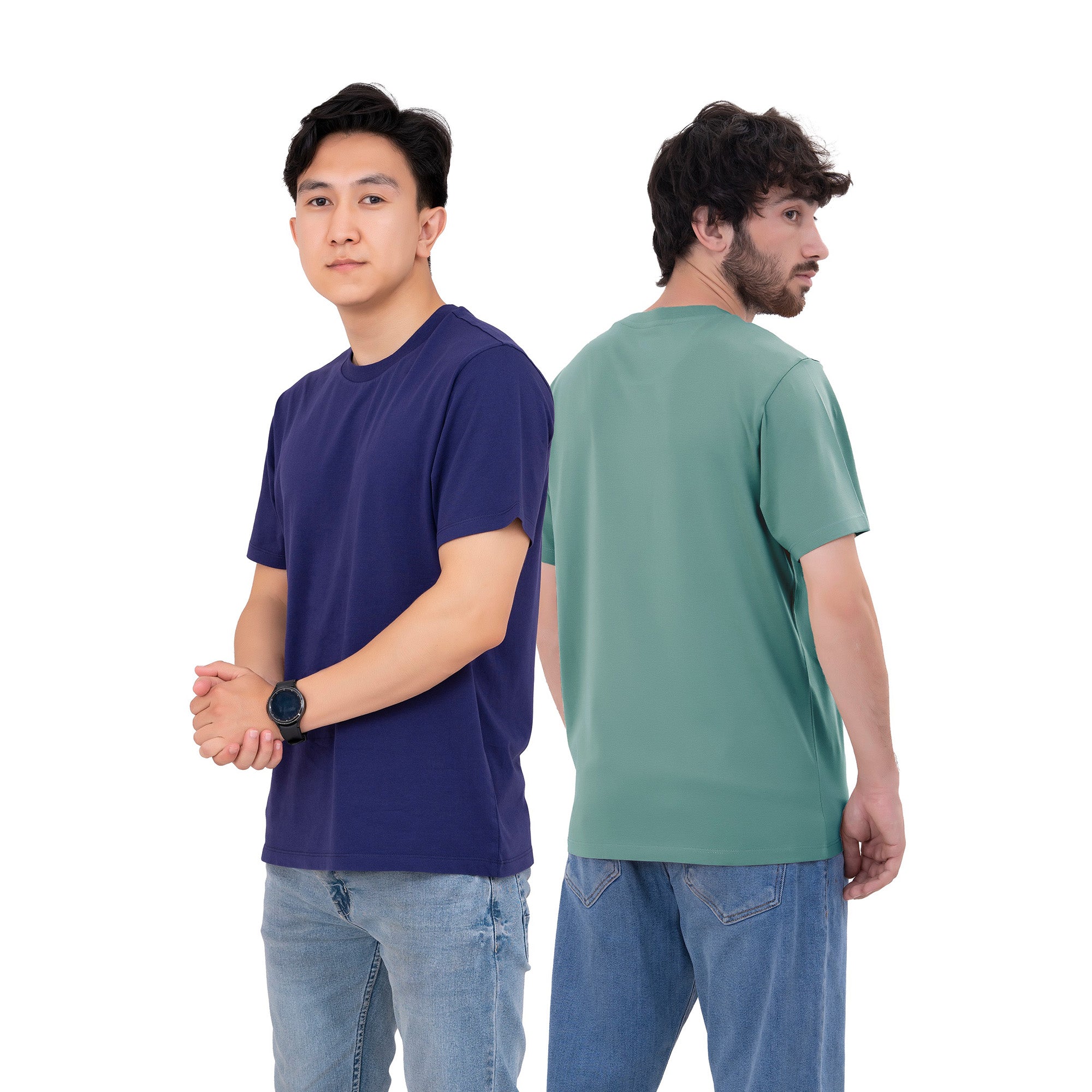 6-Pack 100% Cotton Crew Neck T-Shirts for Men UK – Pre-Shrunk