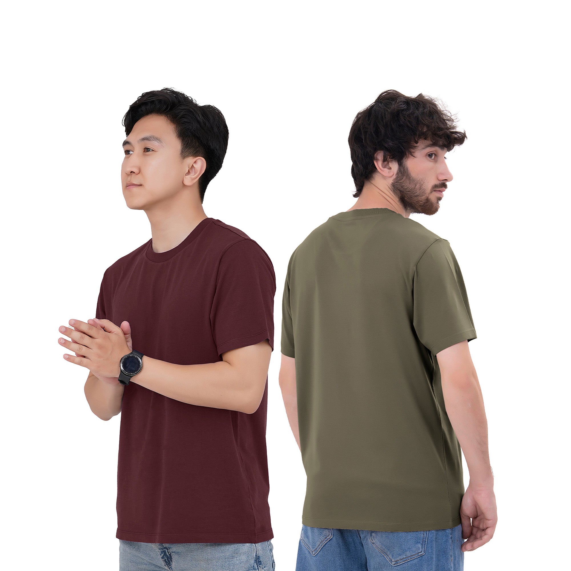 6-Pack 100% Cotton Crew Neck T-Shirts for Men UK – Pre-Shrunk