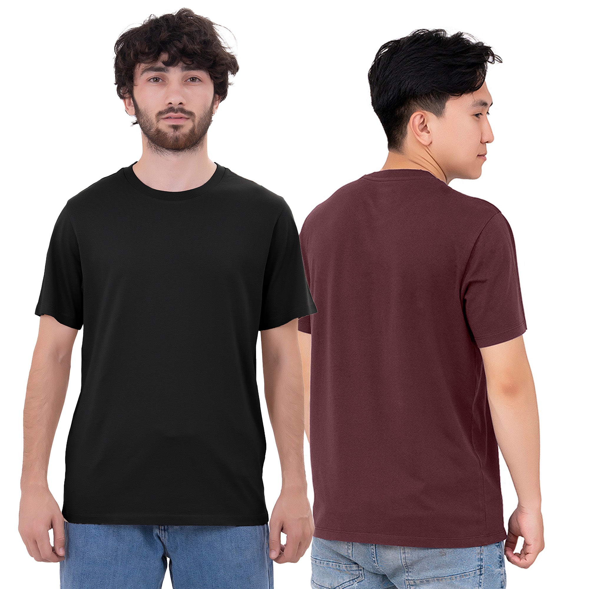 6-Pack 100% Cotton Crew Neck T-Shirts for Men UK – Pre-Shrunk