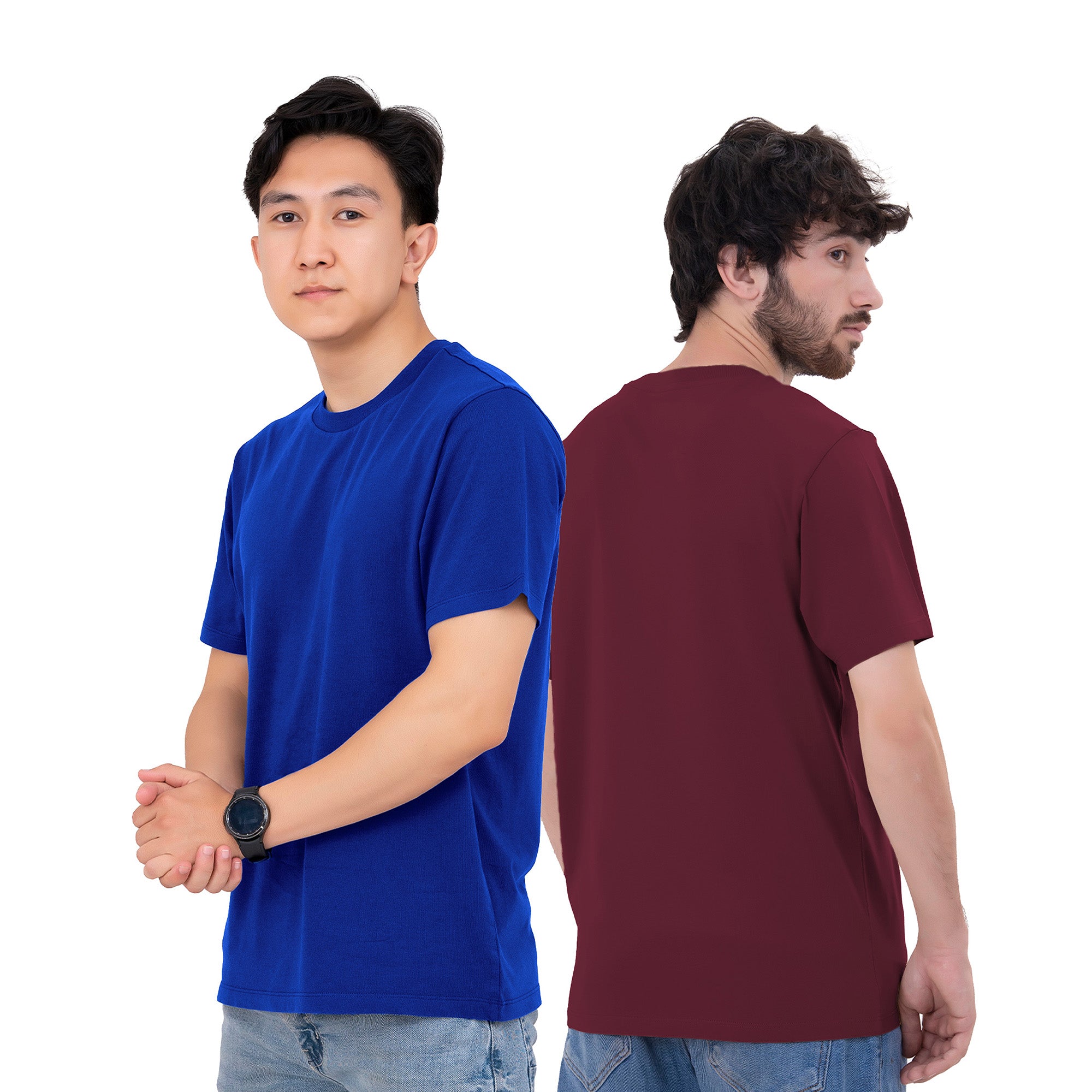 6-Pack 100% Cotton Crew Neck T-Shirts for Men UK – Pre-Shrunk