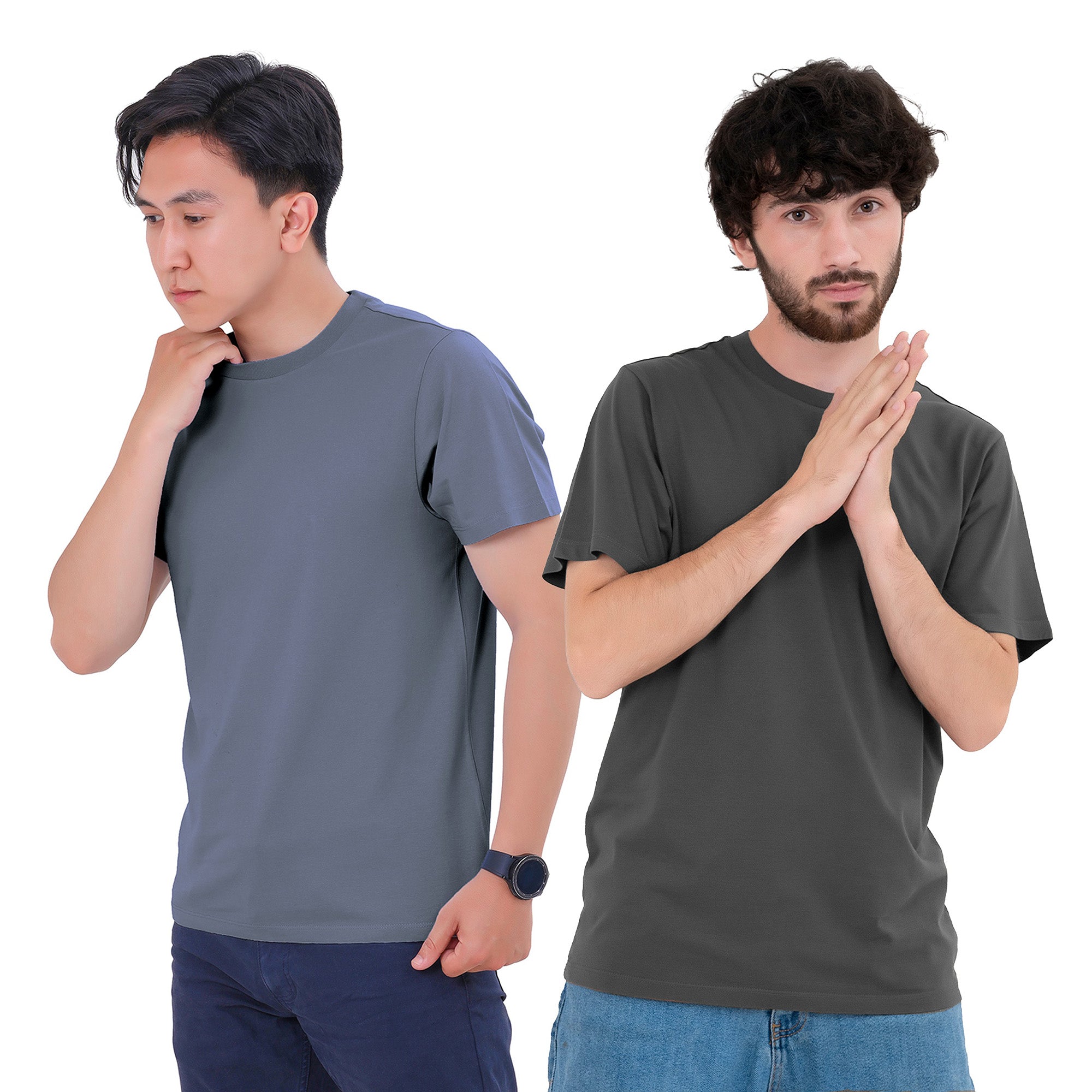 6-Pack 100% Cotton Crew Neck T-Shirts for Men UK – Pre-Shrunk