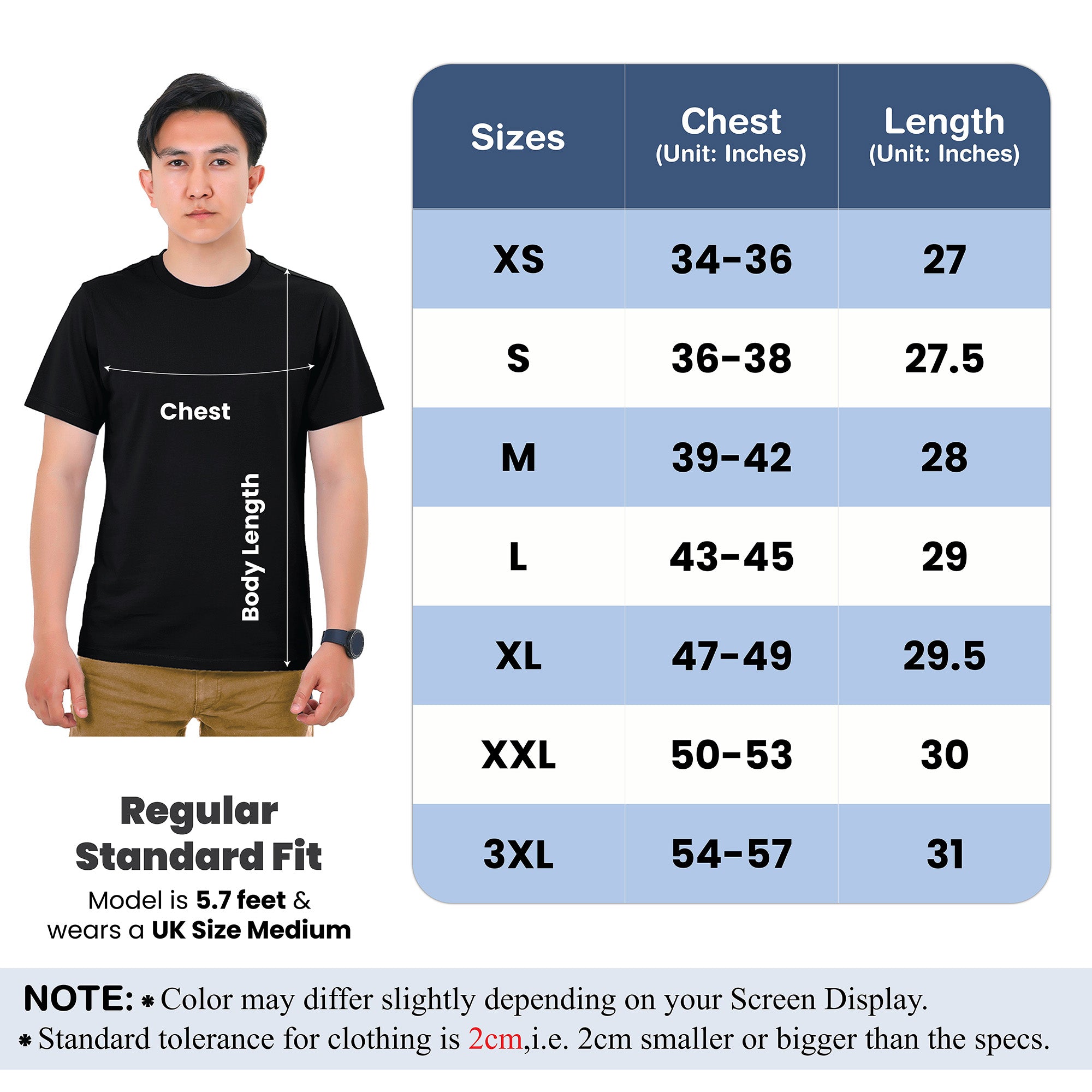 6-Pack 100% Cotton Crew Neck T-Shirts for Men UK – Pre-Shrunk