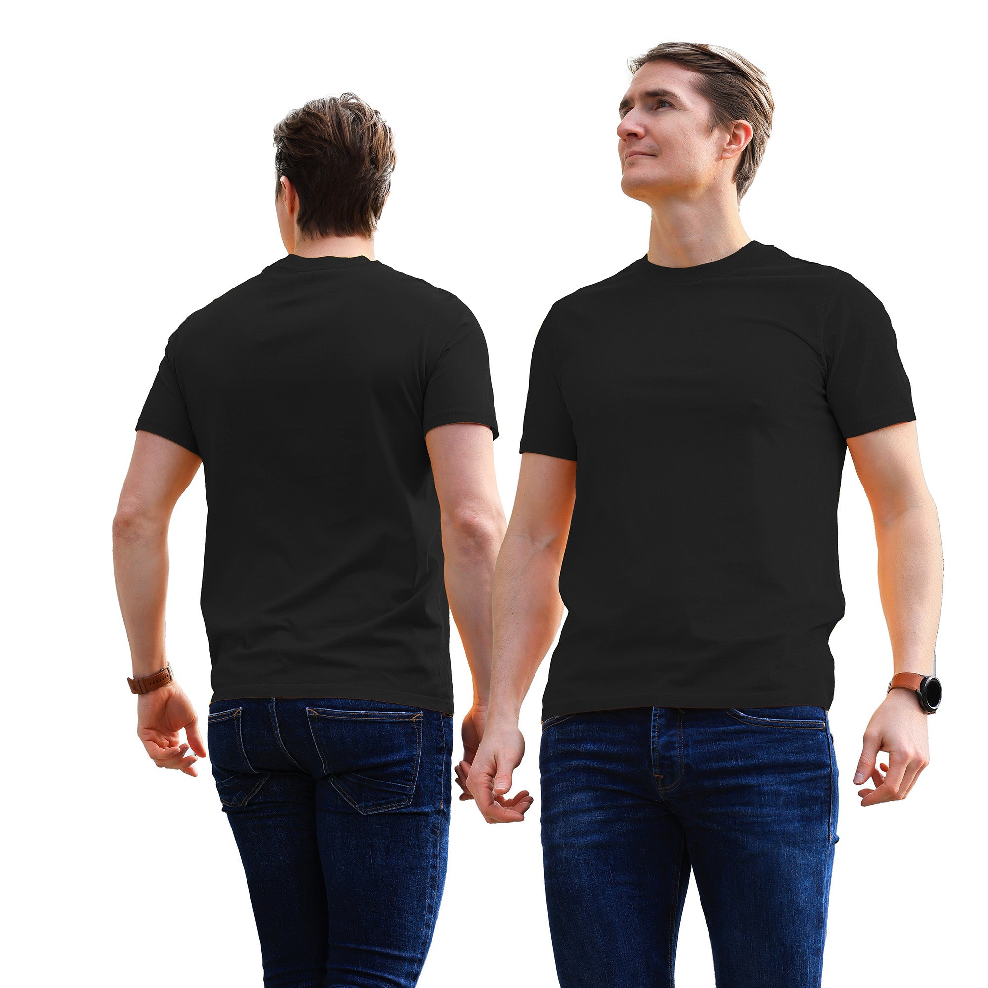 6-Pack 100% Cotton Crew Neck T-Shirts for Men UK – Pre-Shrunk