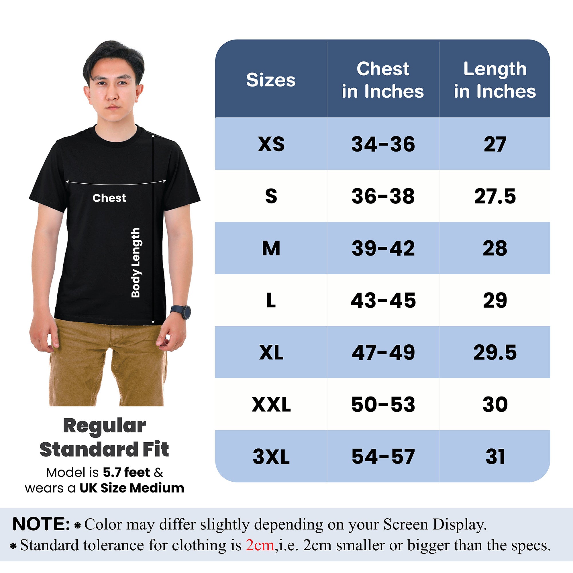 6-Pack 100% Cotton Crew Neck T-Shirts for Men UK – Pre-Shrunk