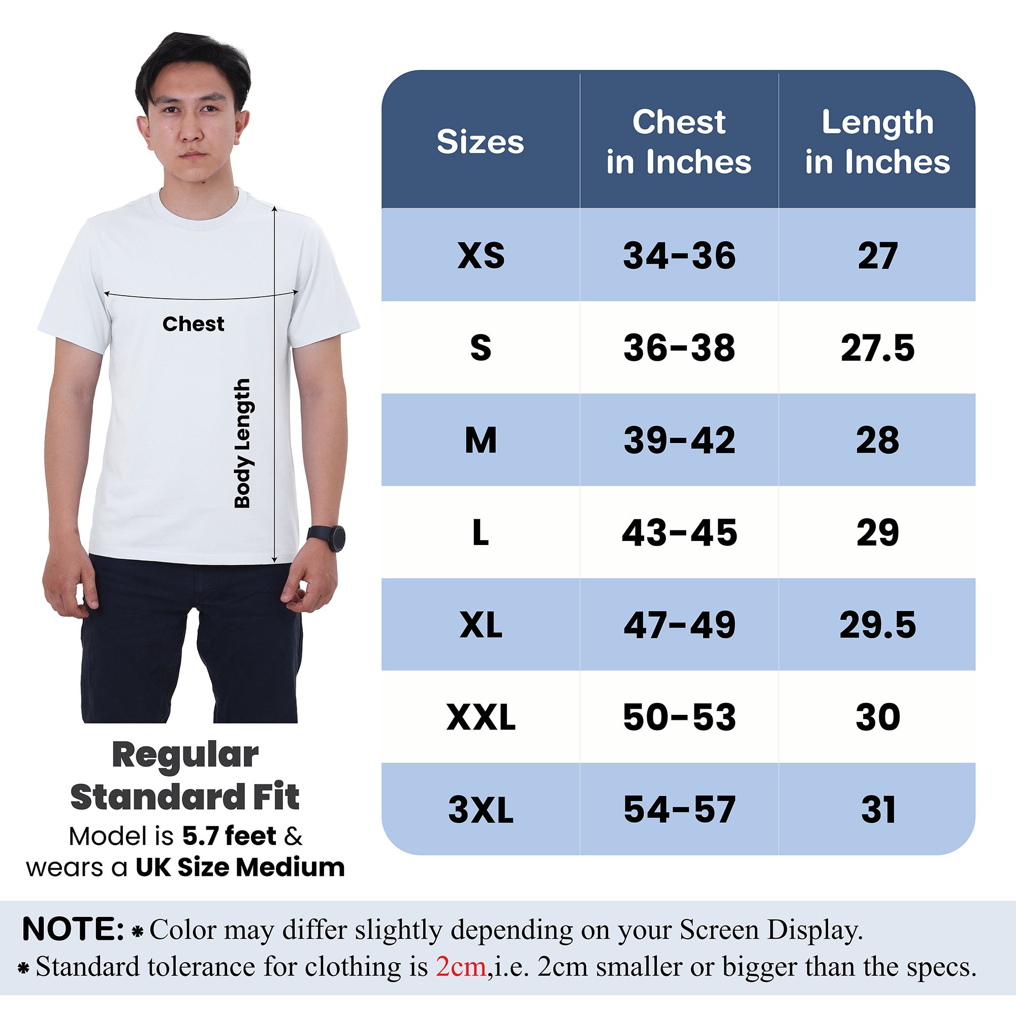 6-Pack 100% Cotton Crew Neck T-Shirts for Men UK – Pre-Shrunk