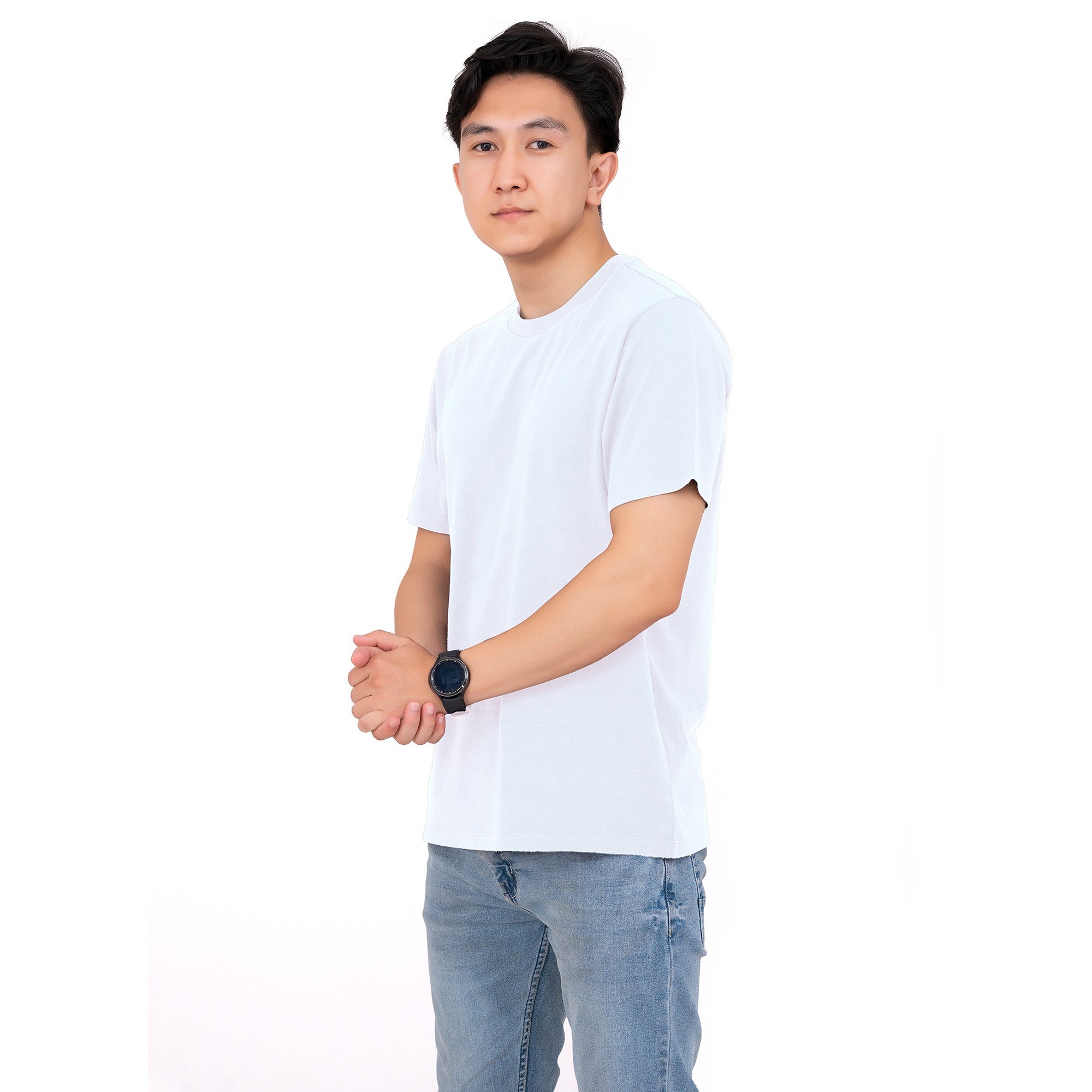 6-Pack 100% Cotton Crew Neck T-Shirts for Men UK – Pre-Shrunk