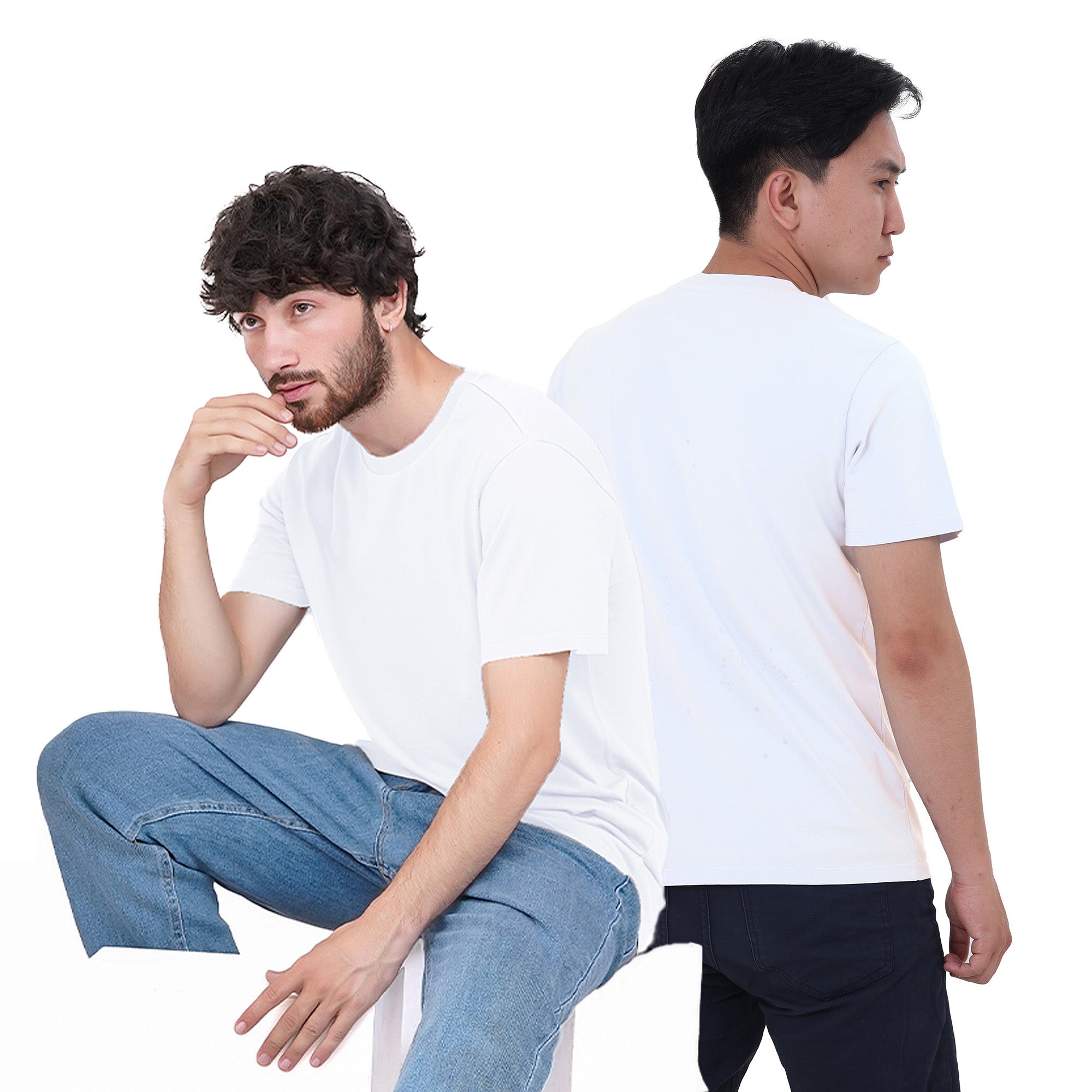 6-Pack 100% Cotton Crew Neck T-Shirts for Men UK – Pre-Shrunk