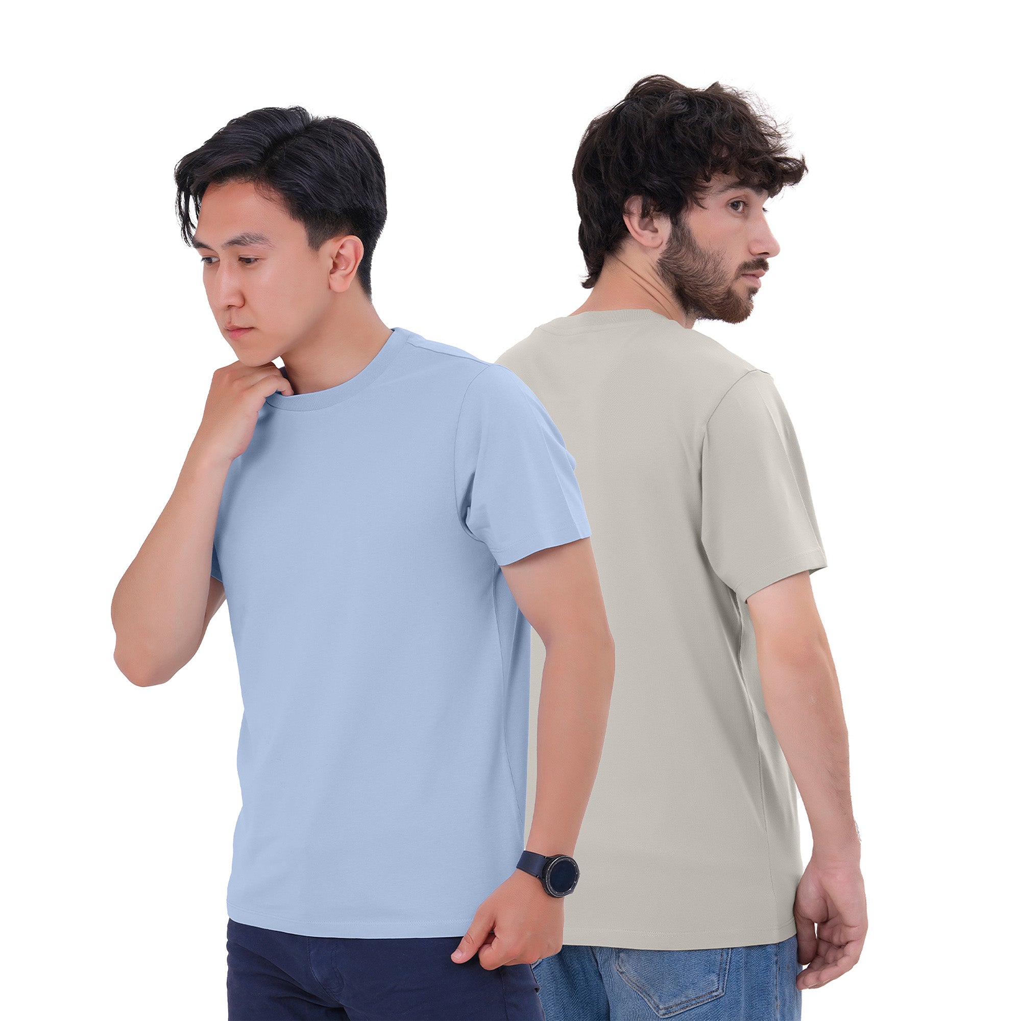 6-Pack 100% Cotton Crew Neck T-Shirts for Men UK – Pre-Shrunk