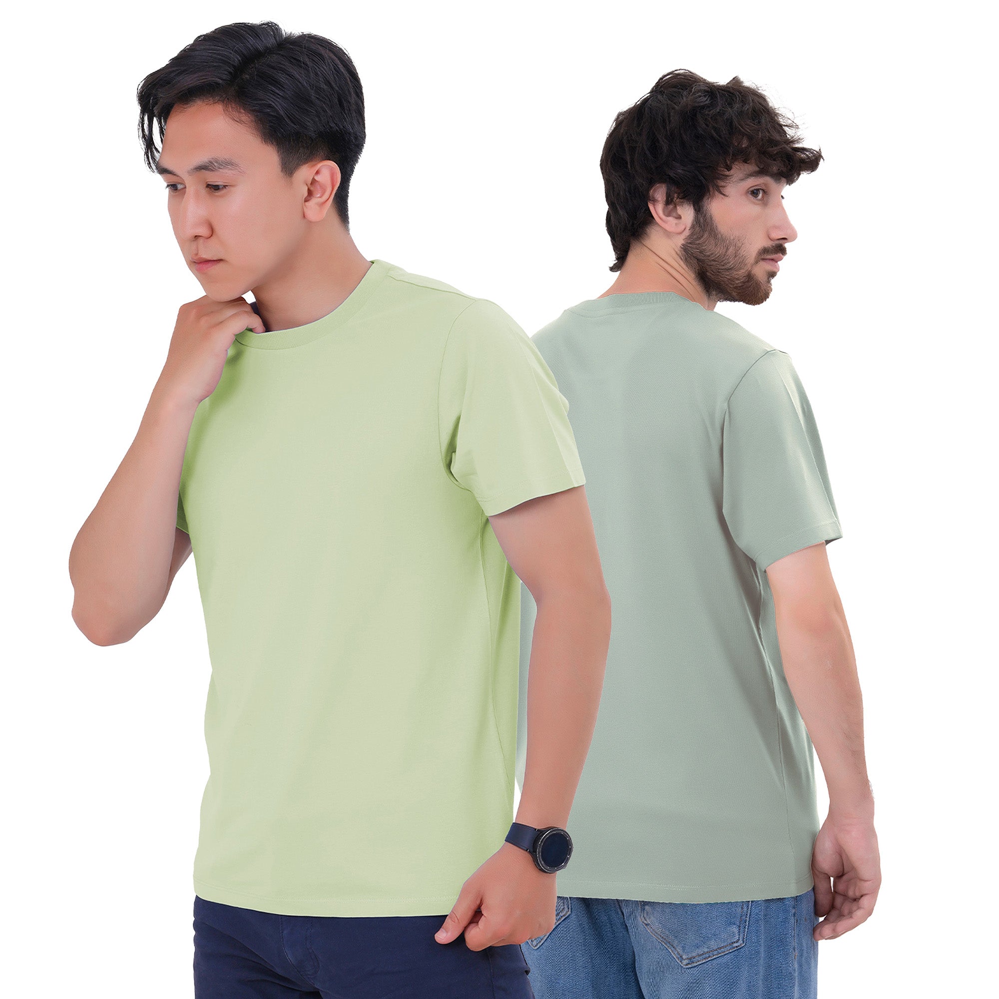 6-Pack 100% Cotton Crew Neck T-Shirts for Men UK – Pre-Shrunk