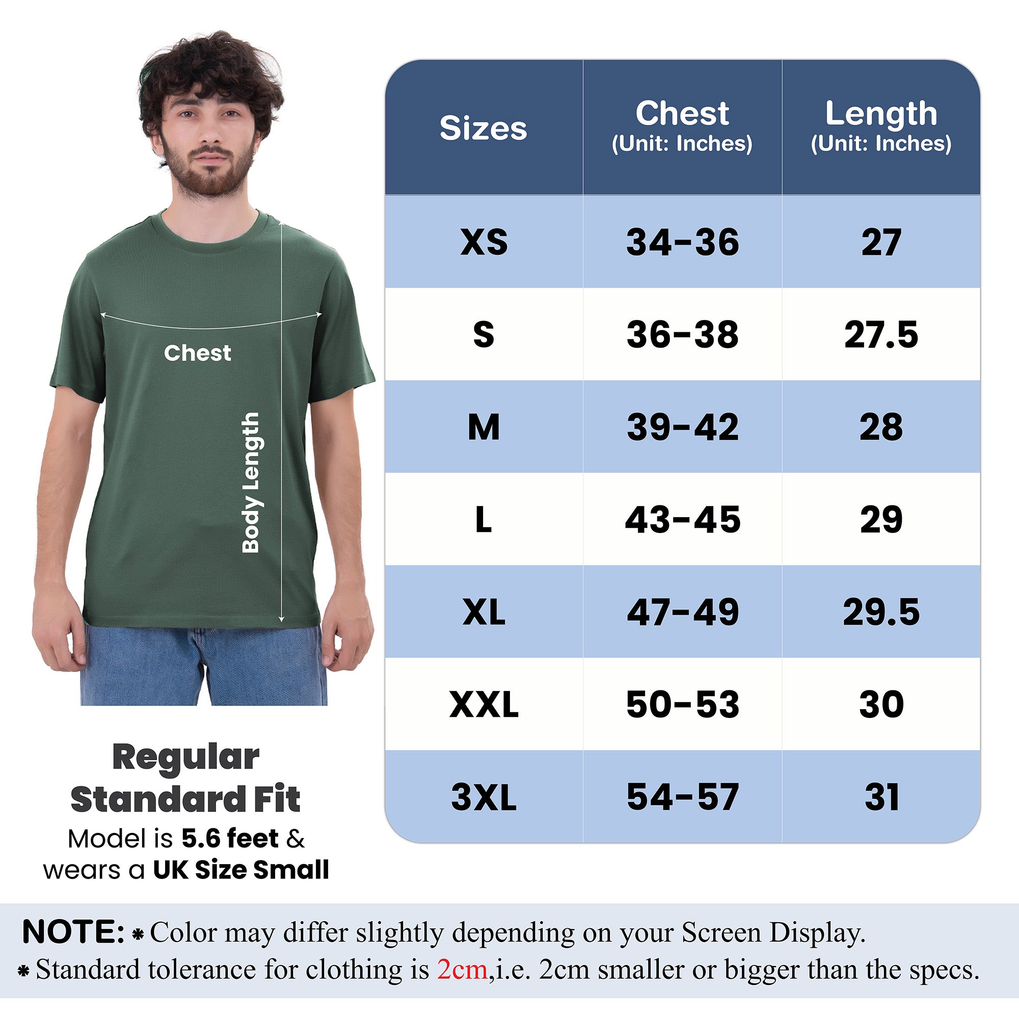 6-Pack 100% Cotton Crew Neck T-Shirts for Men UK – Pre-Shrunk