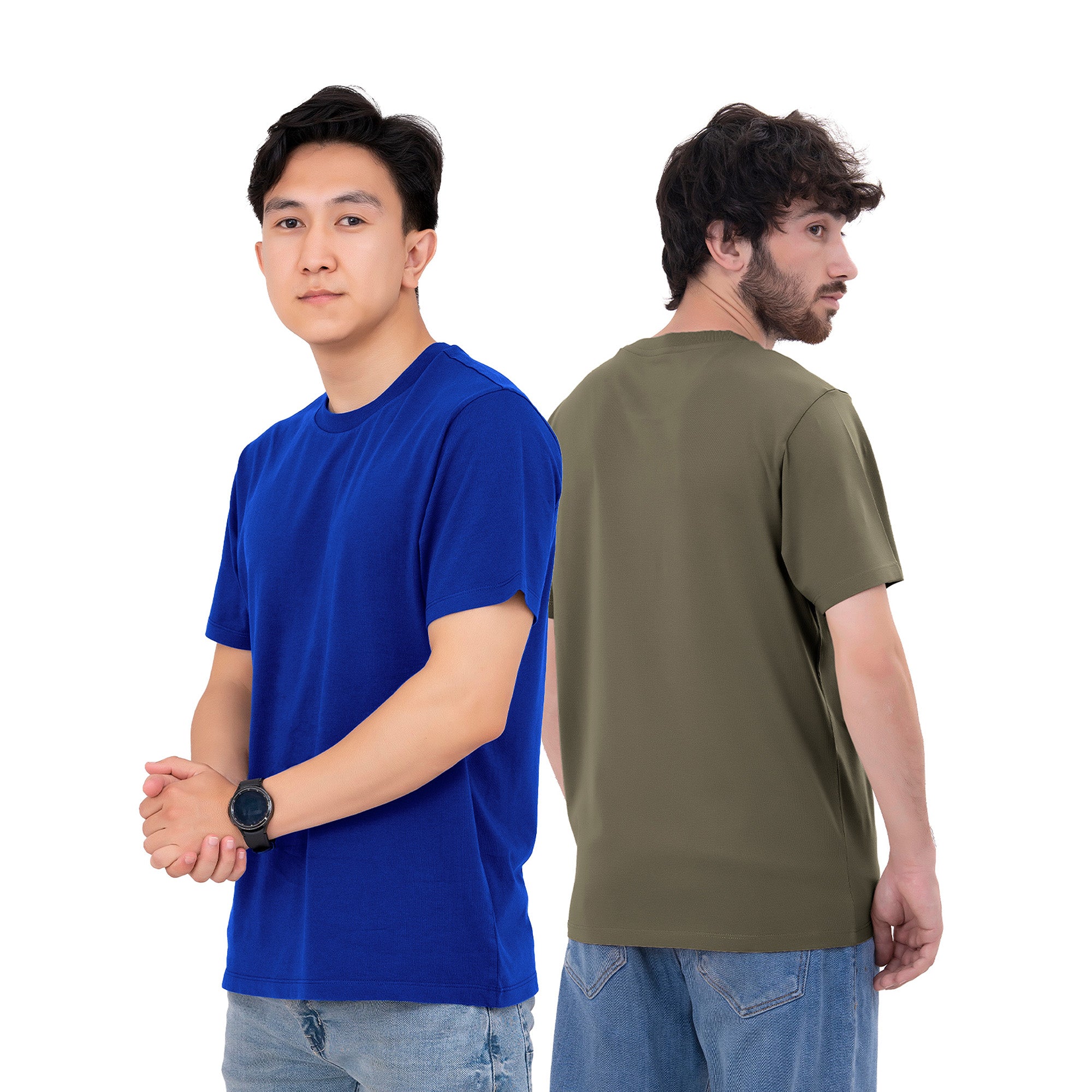 6-Pack 100% Cotton Crew Neck T-Shirts for Men UK – Pre-Shrunk